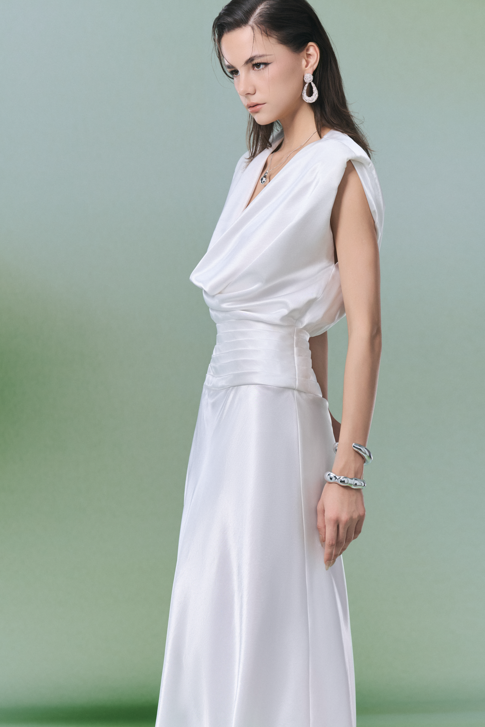 Eleanor Cowl Draped Maxi Dress
