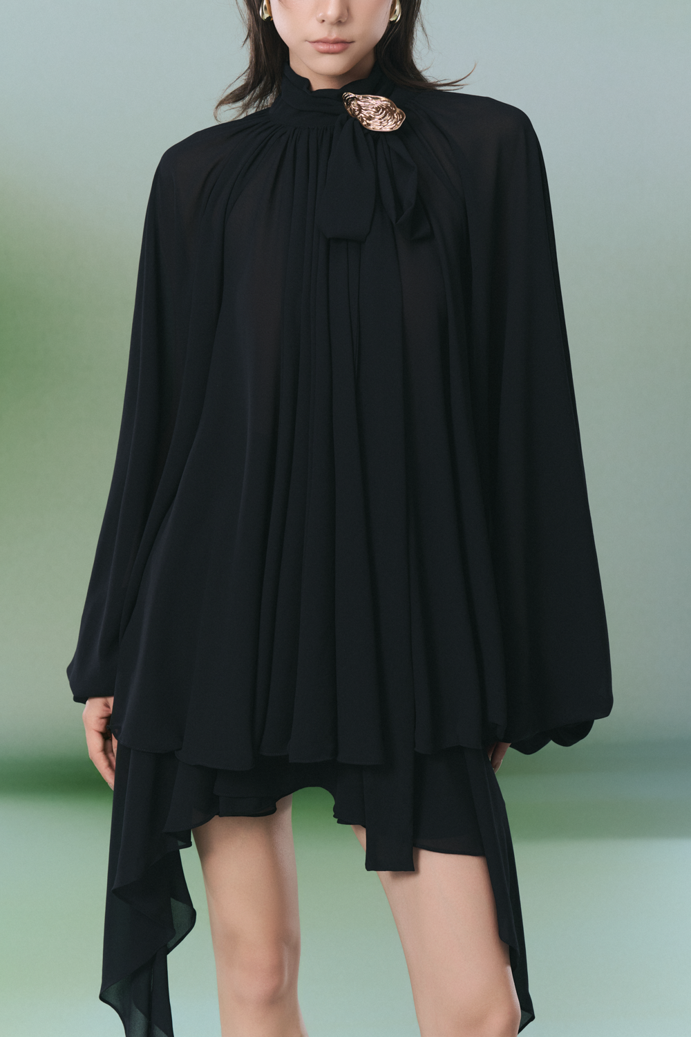 Paxton High Neck Draped Set