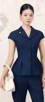 Lam Pleated Top - MEAN BLVD