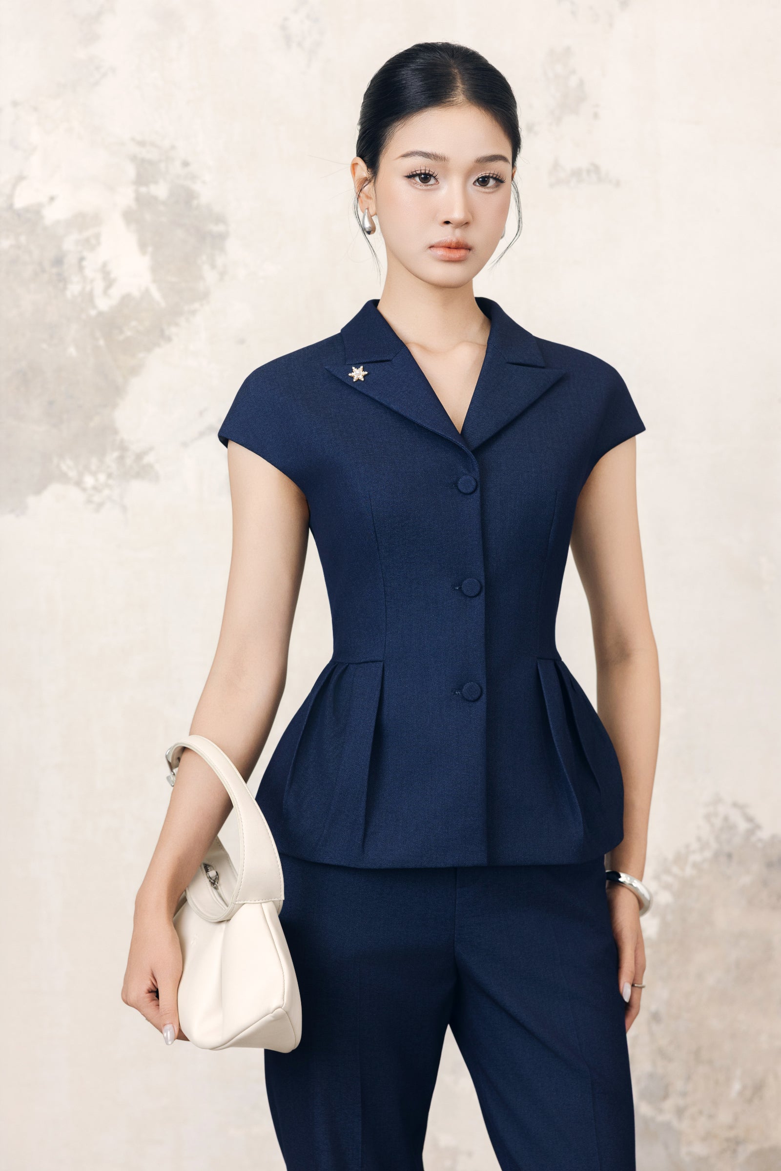 Lam Pleated Top - MEAN BLVD