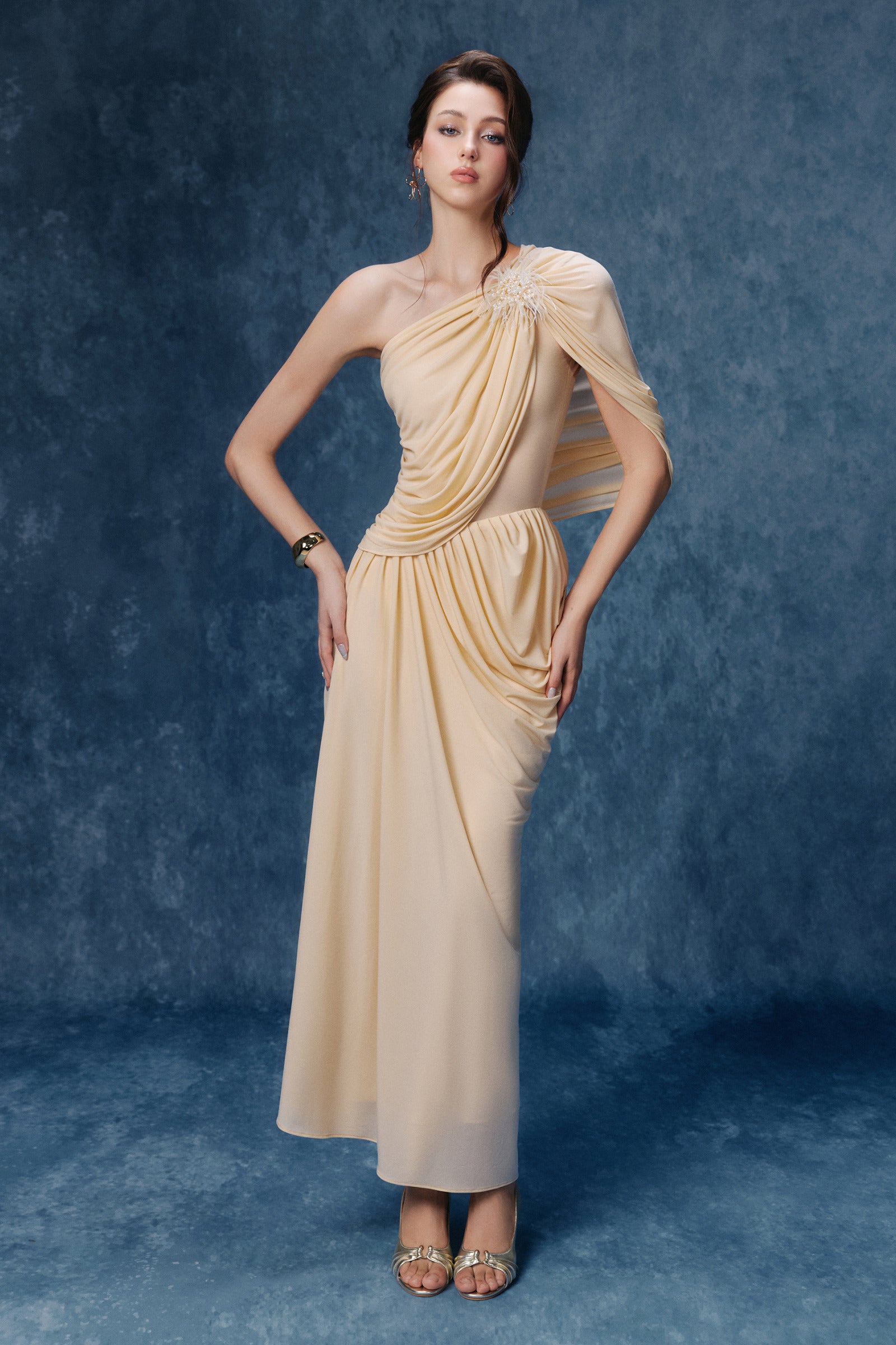 Sweet Nothing One Shoulder Maxi Dress