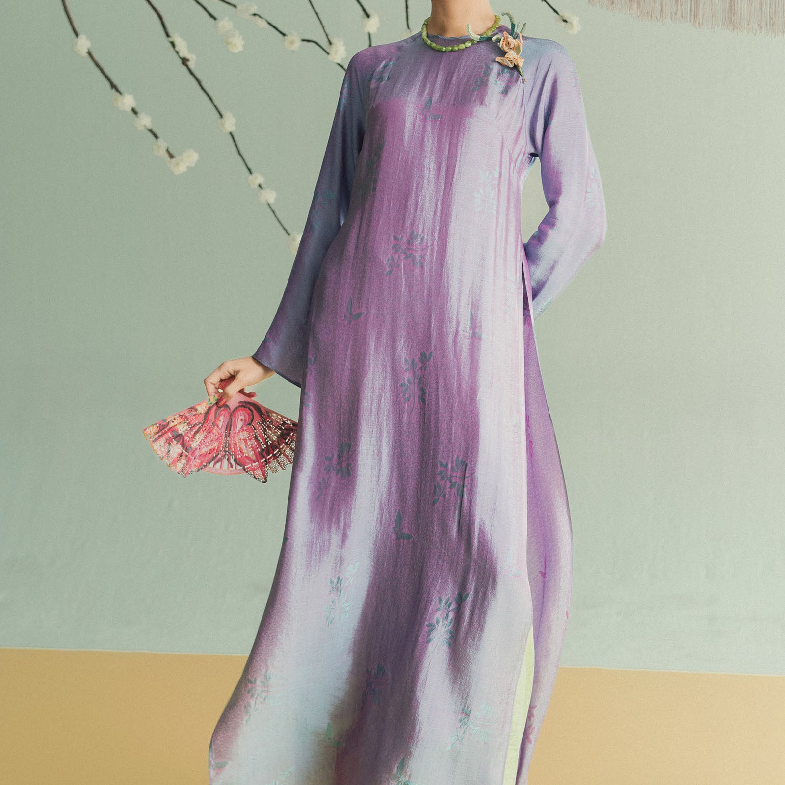 Lan Cam Straight Ao Dai Set - MEAN BLVD