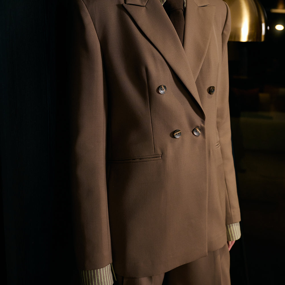 Langham Collared Twill Blazer