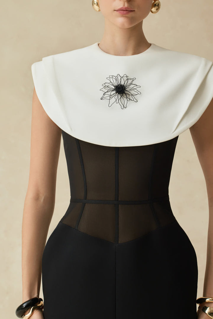 Lani Pencil Cap Sleeves Midi Dress - MEAN BLVD