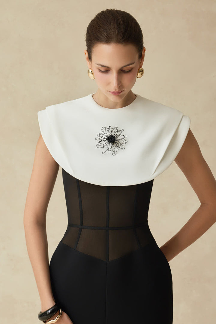 Lani Pencil Cap Sleeves Midi Dress - MEAN BLVD