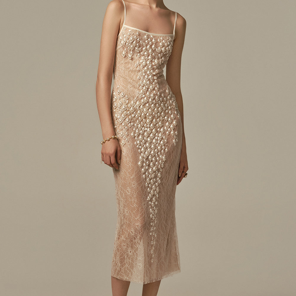 Larme Bead Midi Dress - MEAN BLVD