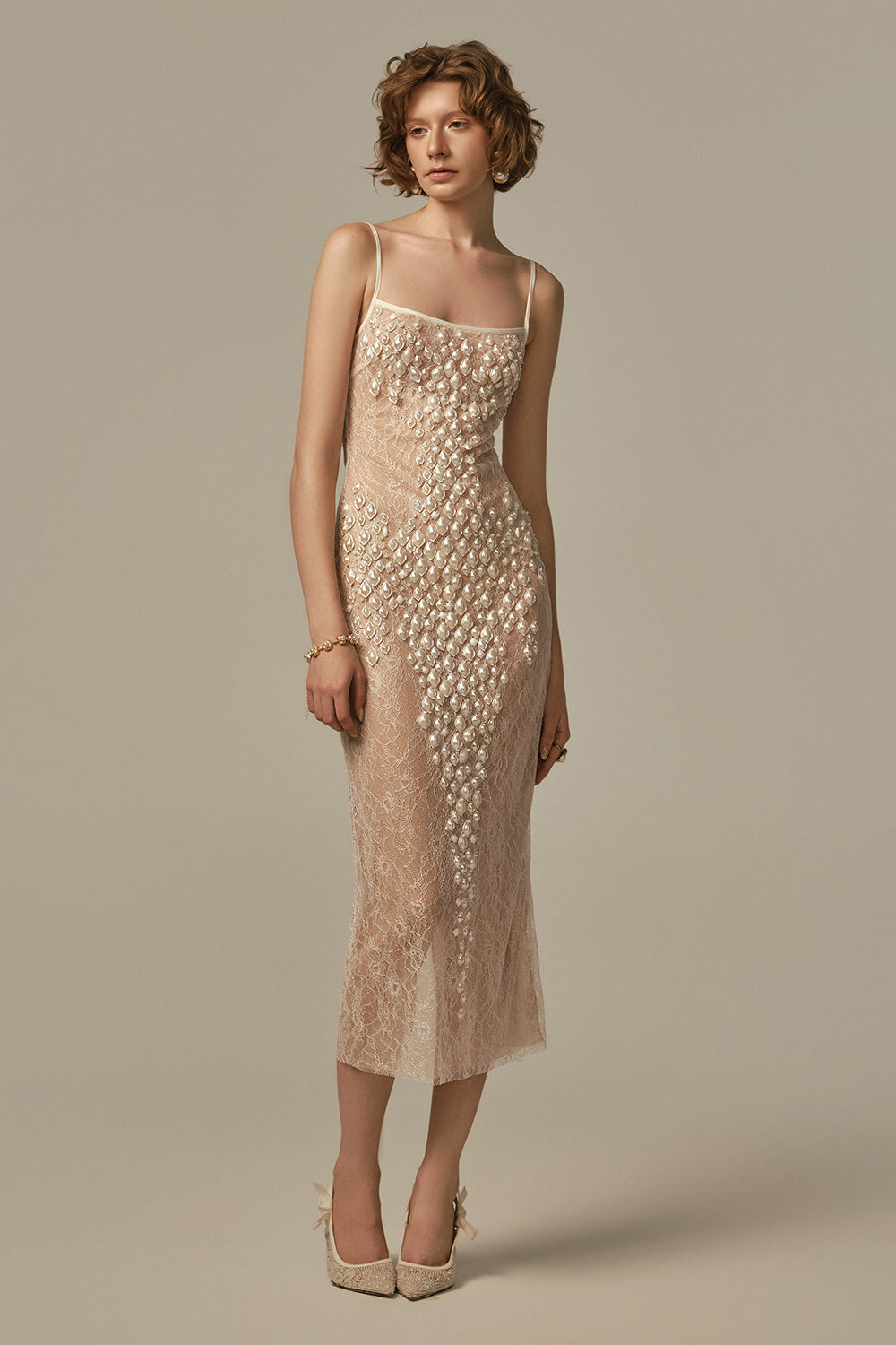 Larme Bead Midi Dress - MEAN BLVD