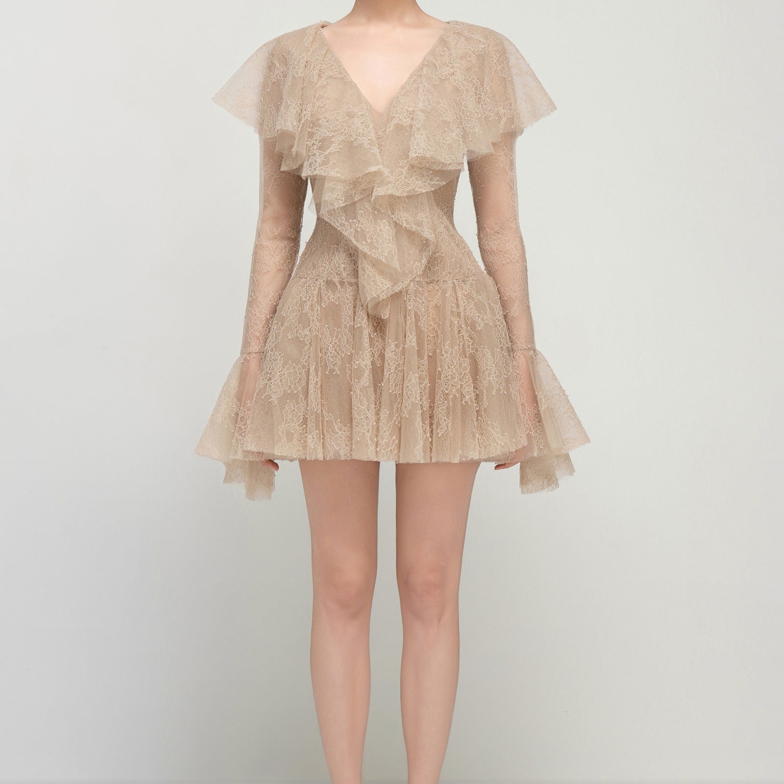 Laurel Ruffle Mini Dress - MEAN BLVD