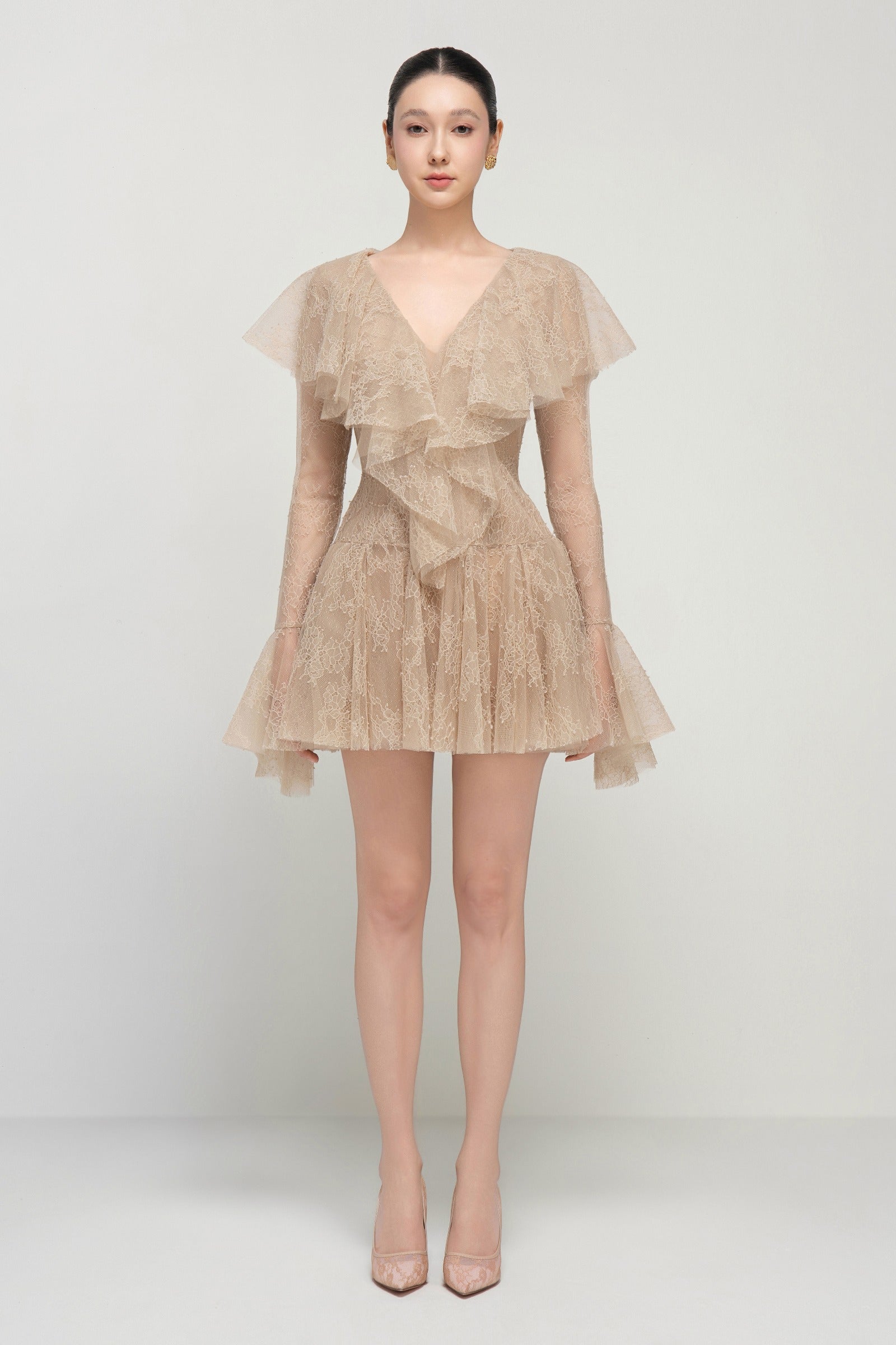 Laurel Ruffle Mini Dress - MEAN BLVD