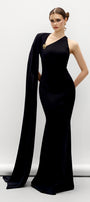 Layla Asymmetric Neck Maxi Dress - MEAN BLVD