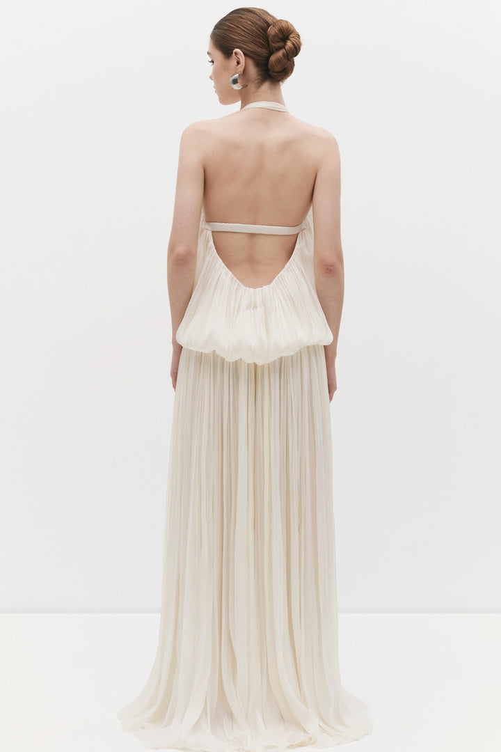 Lealia Bubble Pleated Maxi Dress - MEAN BLVD