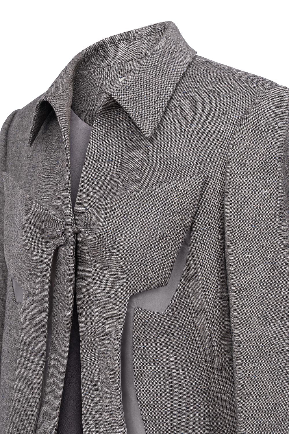 Gilmore Straight V-Neck Tweed Blazer