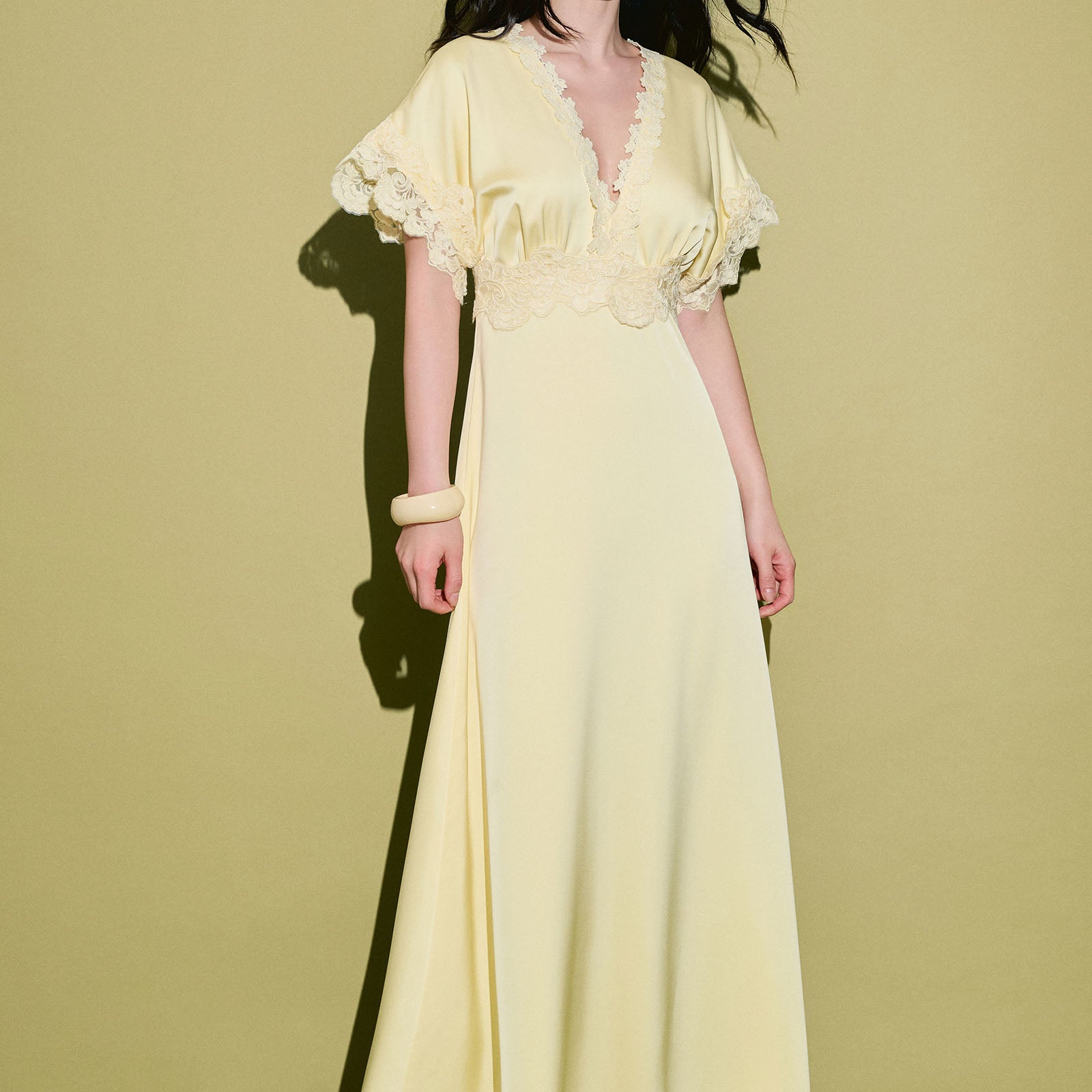 Leonora Butterfly Sleeve Maxi Dress - MEAN BLVD