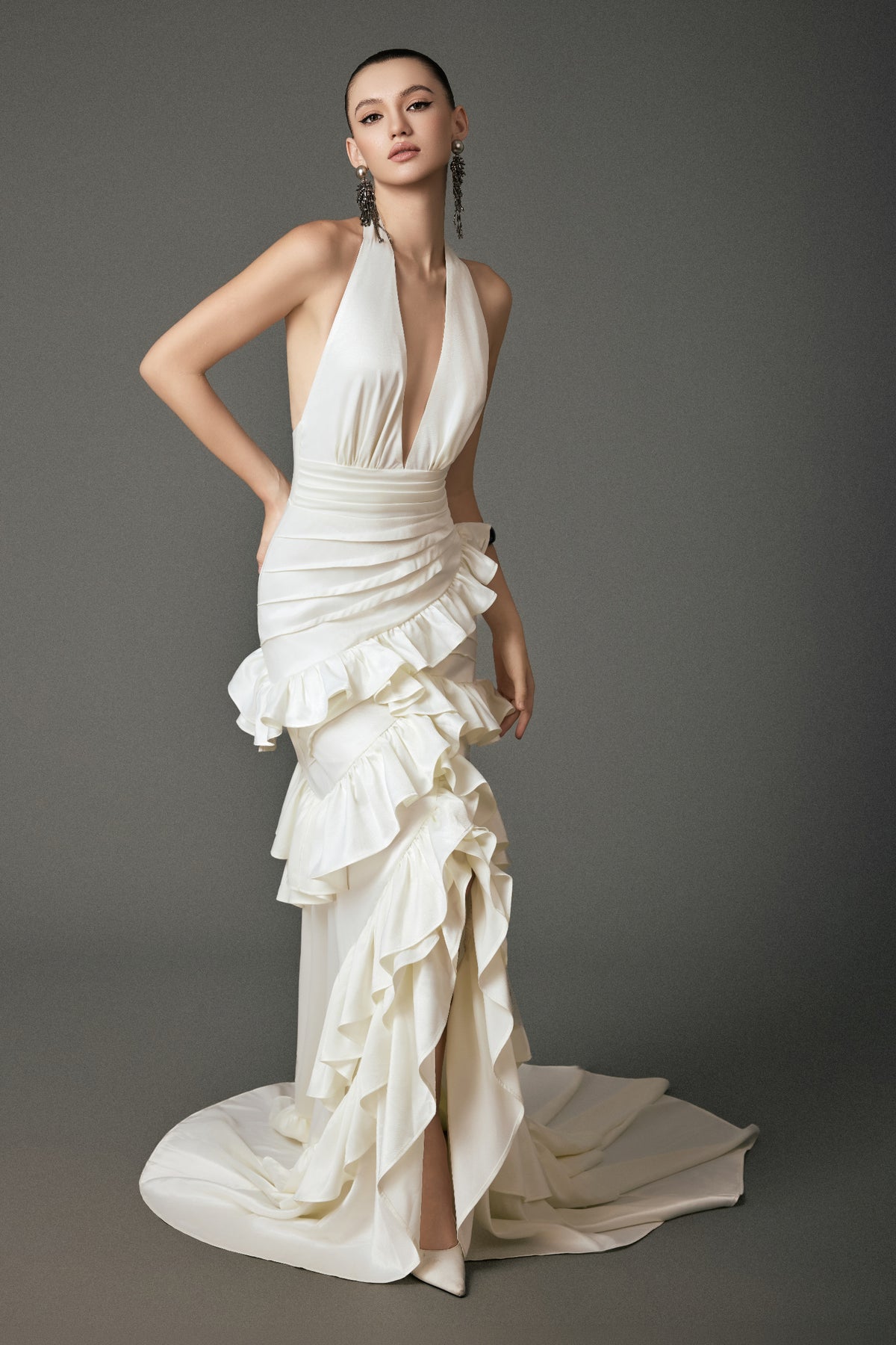 Lex Ruffle Maxi Dress - MEAN BLVD