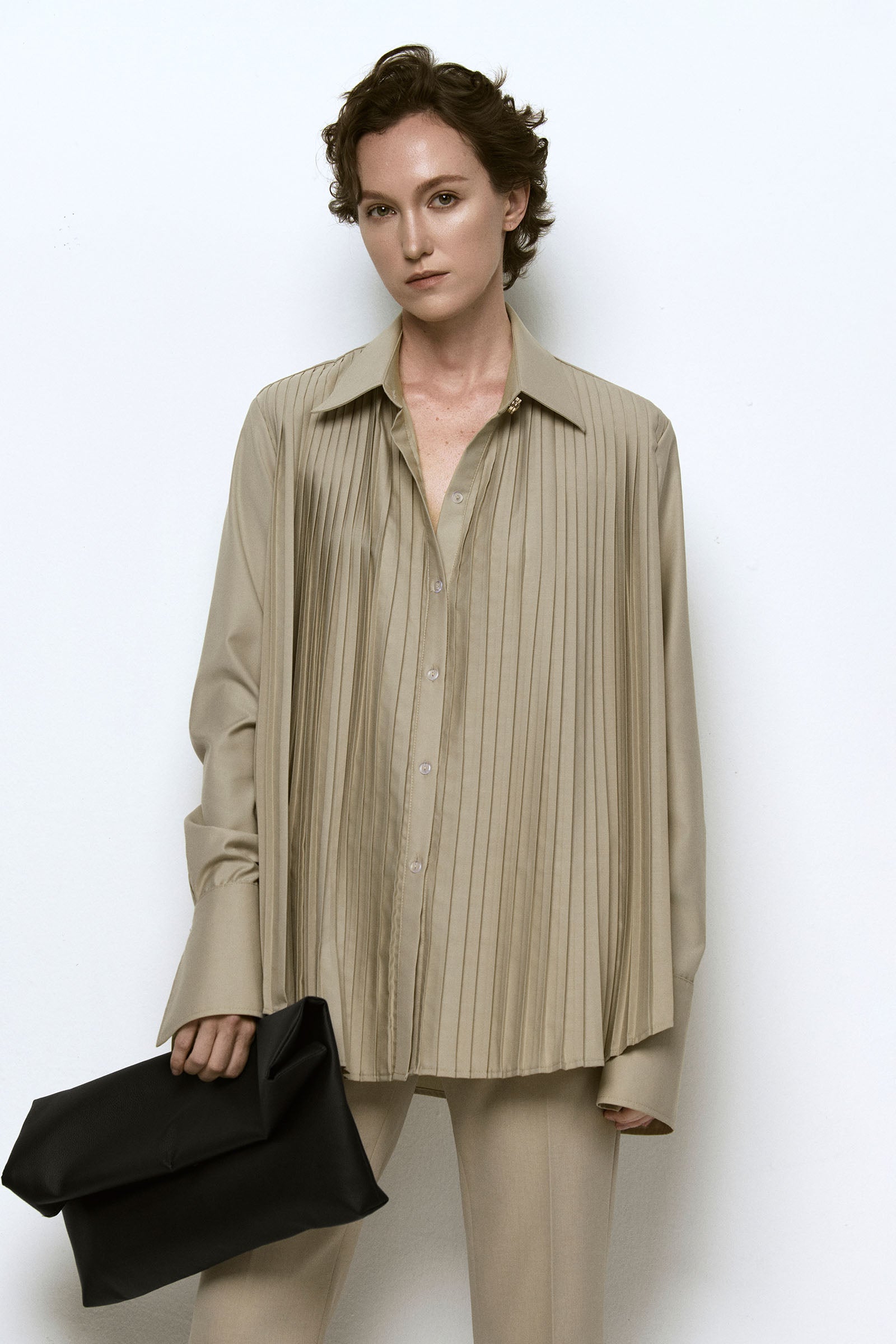 Lia Pleated Shirt - MEAN BLVD