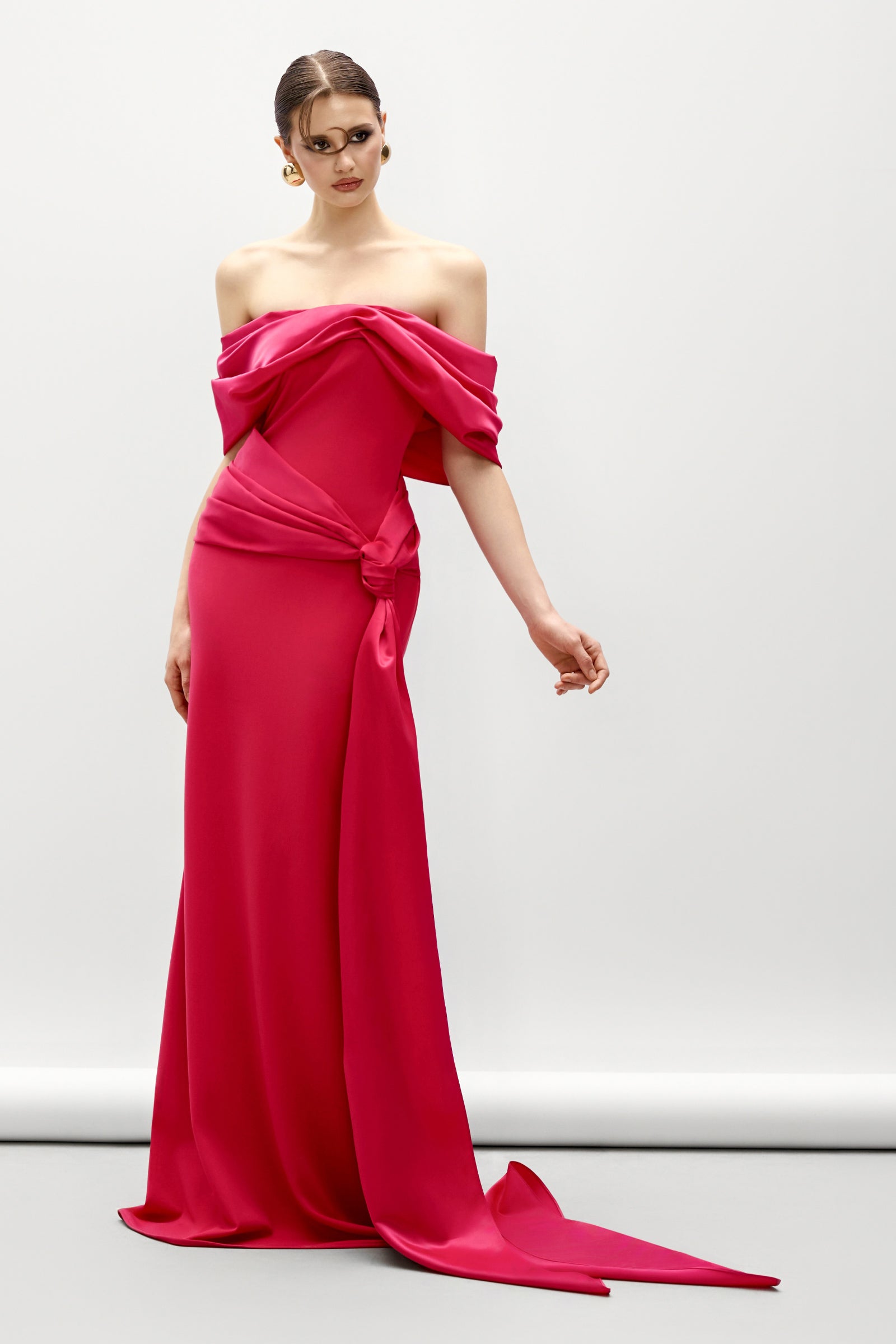 Lilium Off-Shoulder Maxi Dress - MEAN BLVD