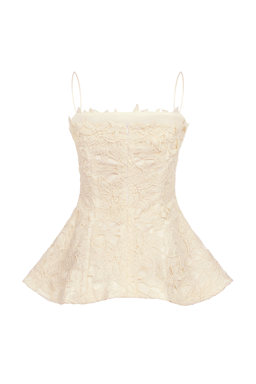 Lilly Peplum Camisole Lace Top