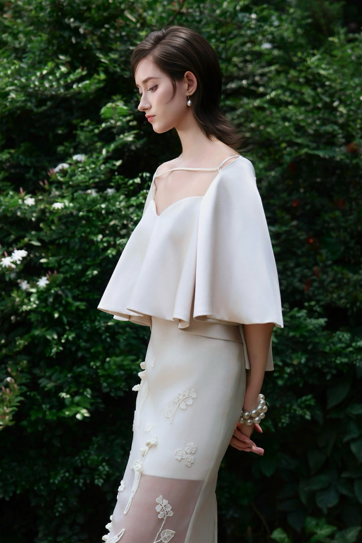 Lily Off-Shoulder Applique Maxi Dress - MEAN BLVD