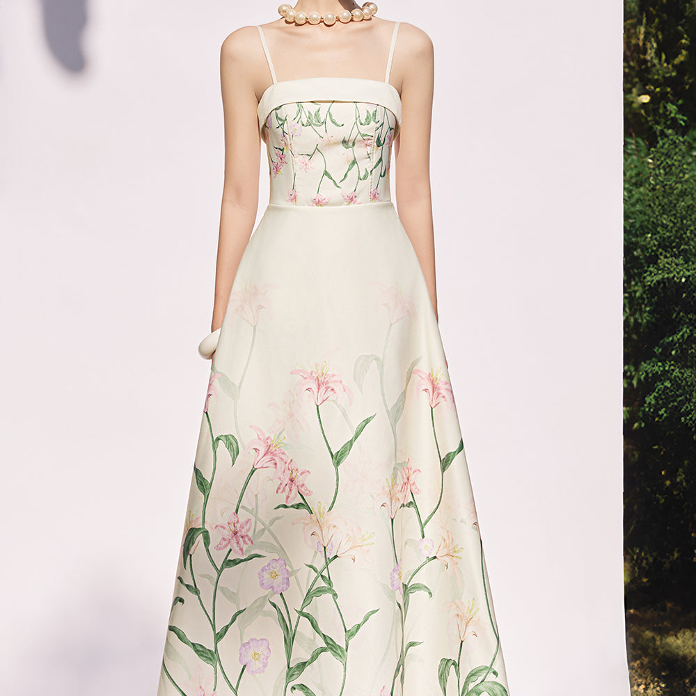 Lily Square Neck Maxi Dress - MEAN BLVD