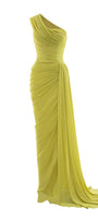Lime Draped Maxi Dress - MEAN BLVD