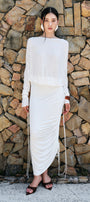 Liminal Ruched Midi Dress - MEAN BLVD