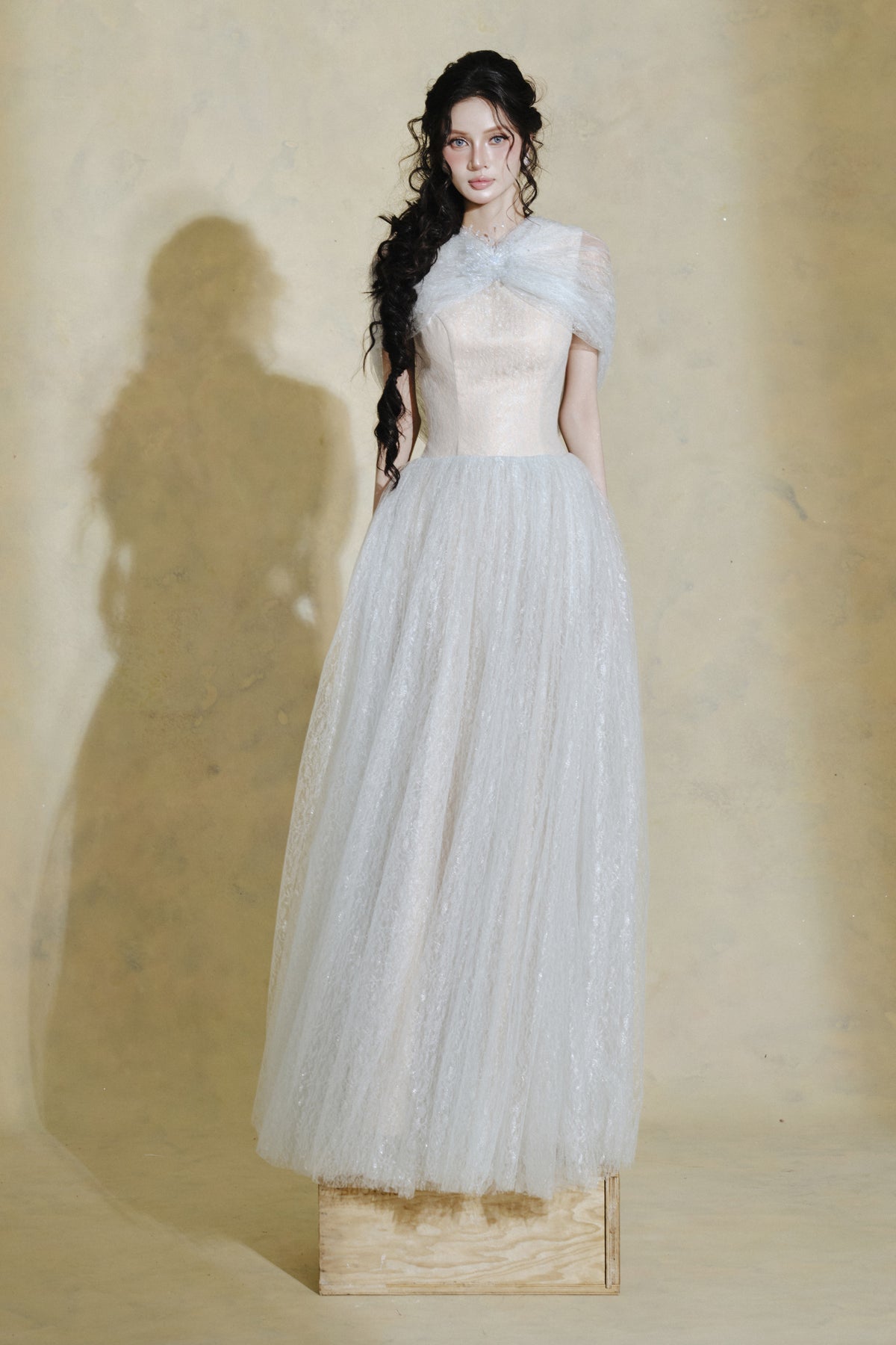 Lina Cape Sleeve Maxi Dress - MEAN BLVD