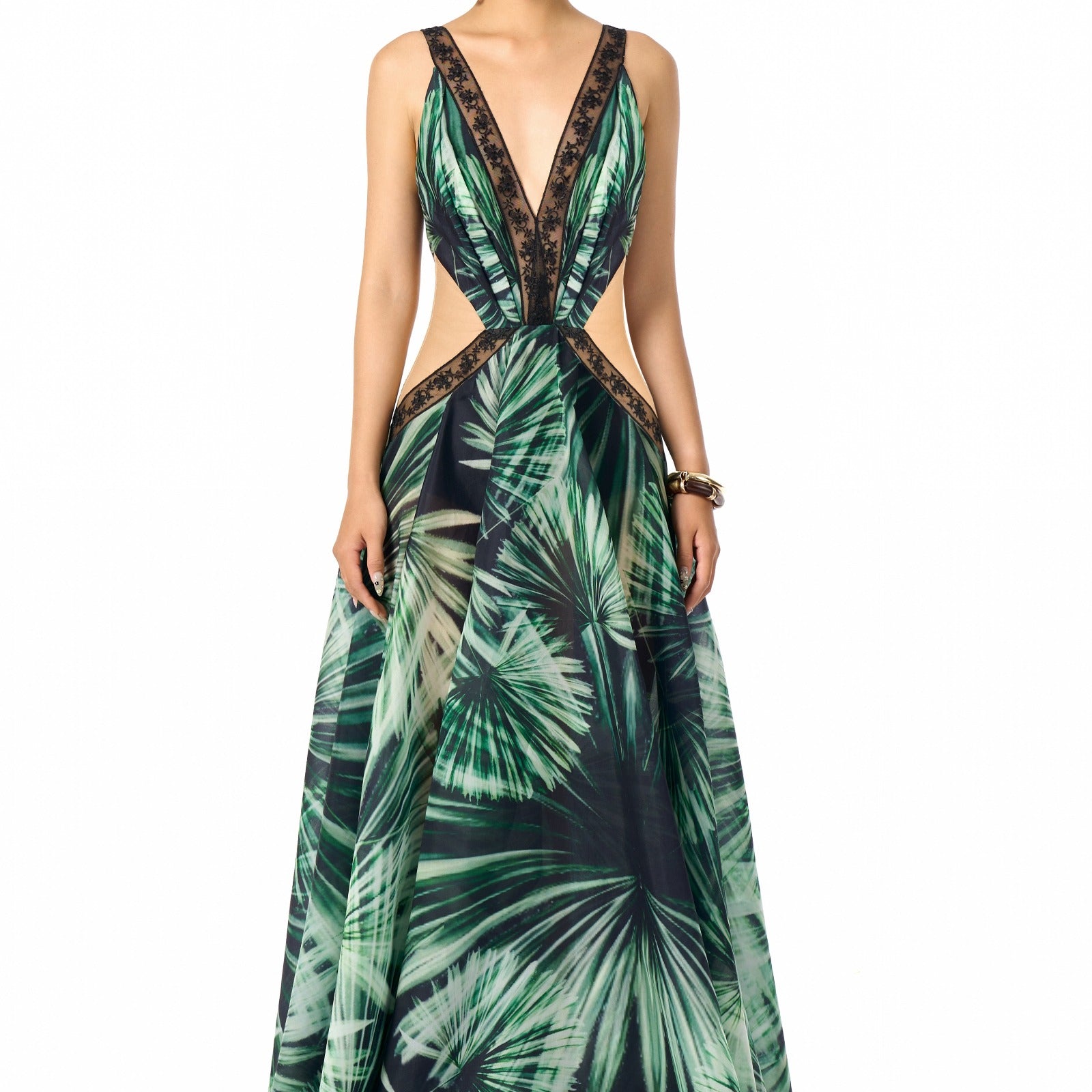 Lina V-Neck Maxi Dress - MEAN BLVD