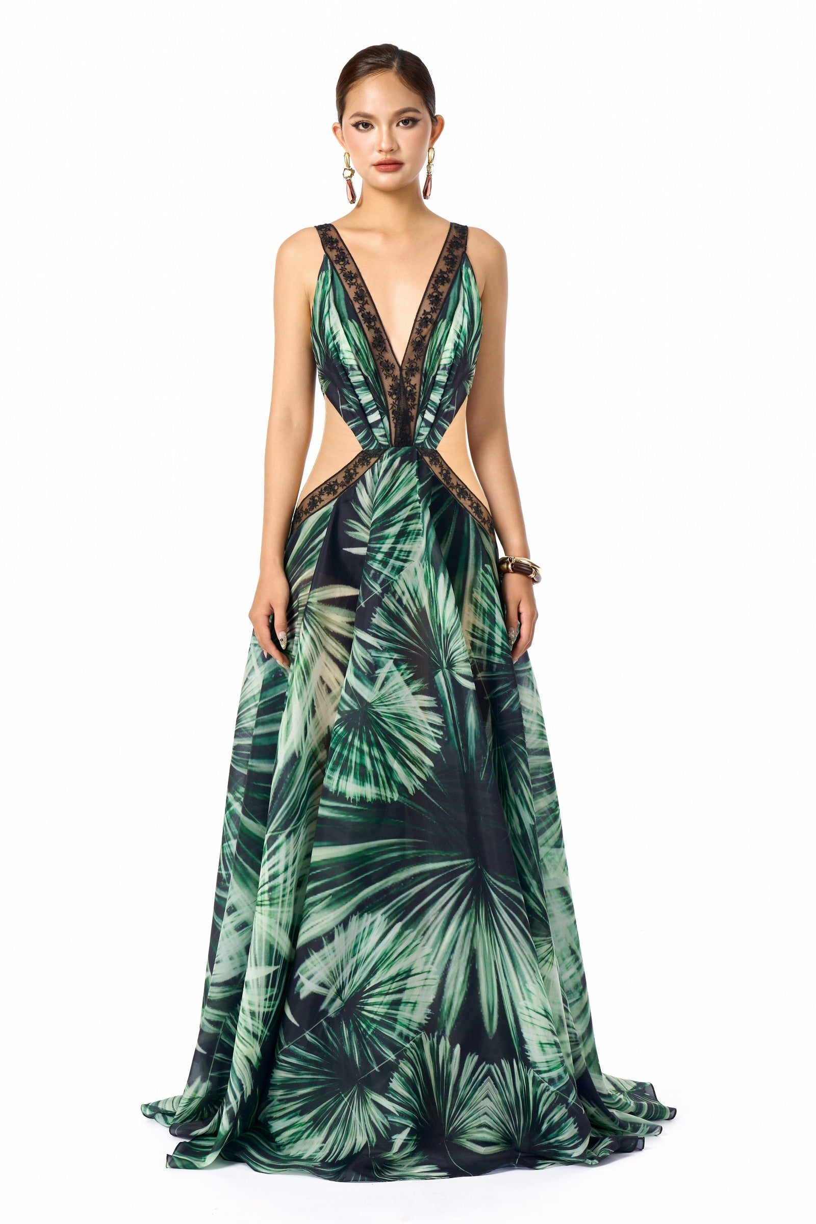 Lina V-Neck Maxi Dress - MEAN BLVD