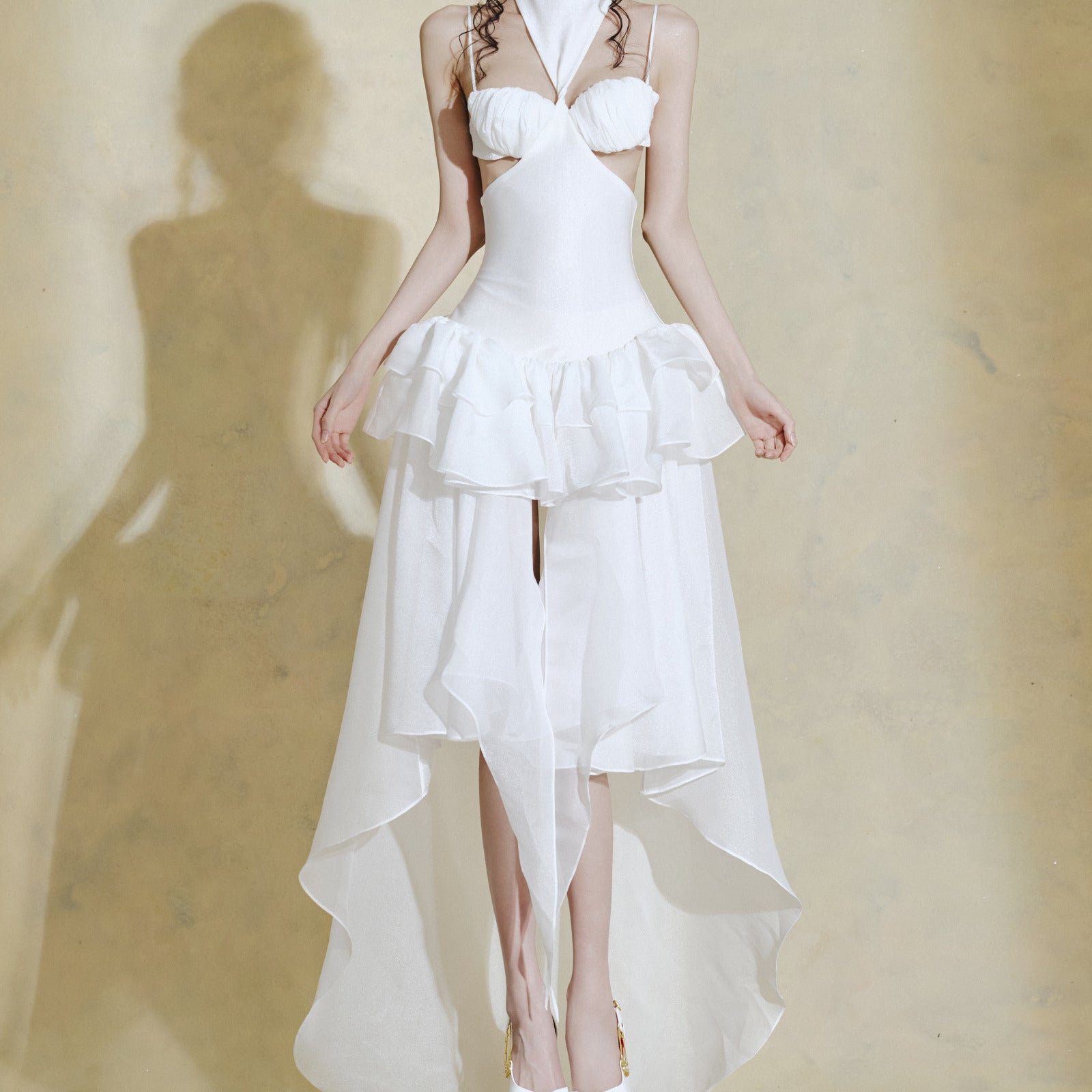 Liora Asymmetric Midi Dress - MEAN BLVD