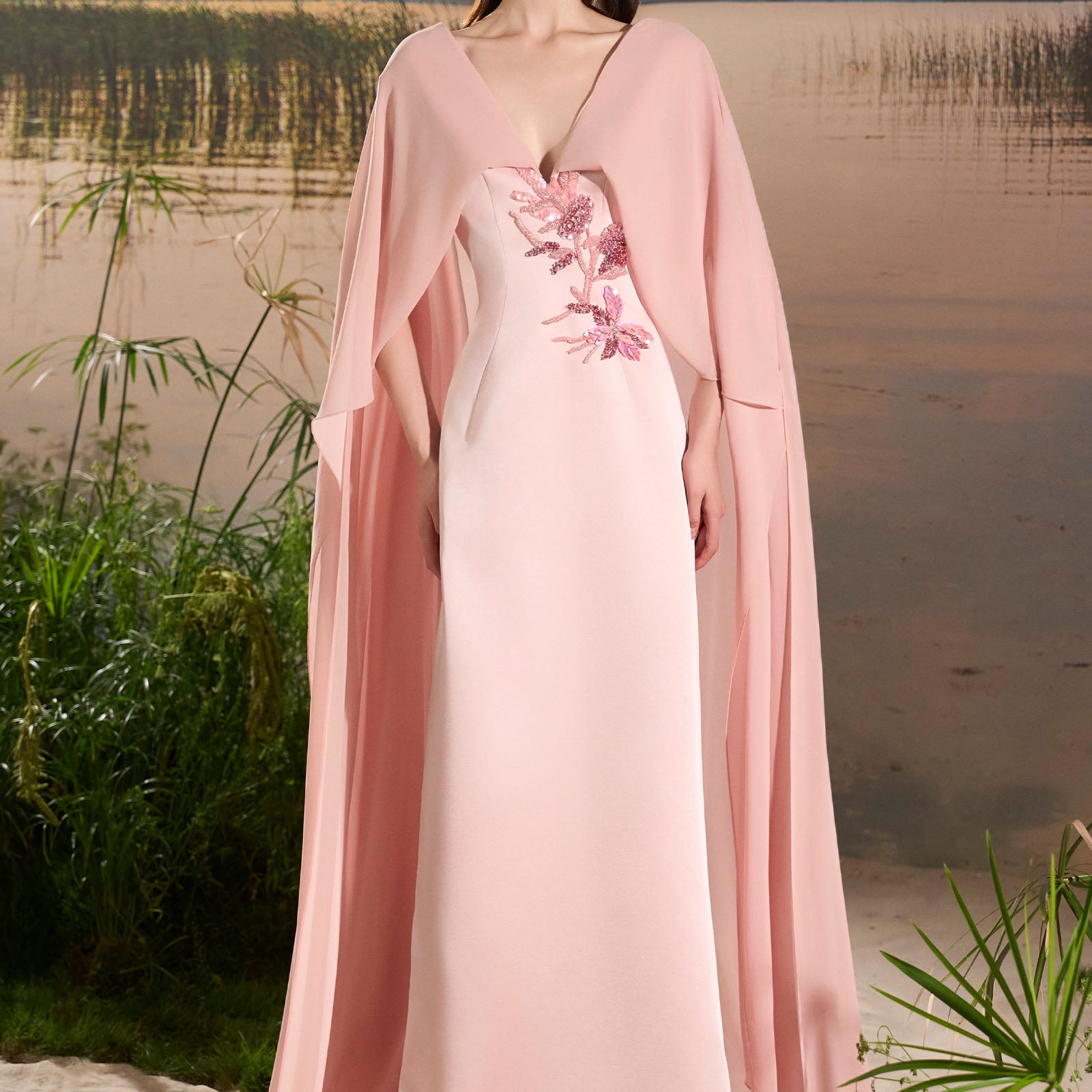 Liora V-Neck Maxi Dress - MEAN BLVD