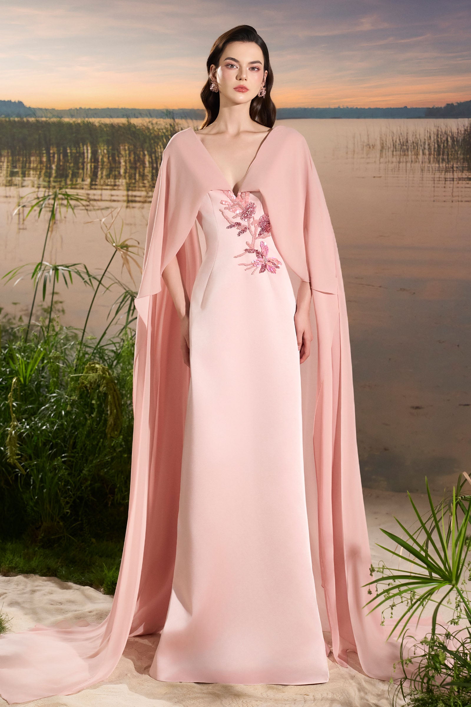 Liora V-Neck Maxi Dress - MEAN BLVD