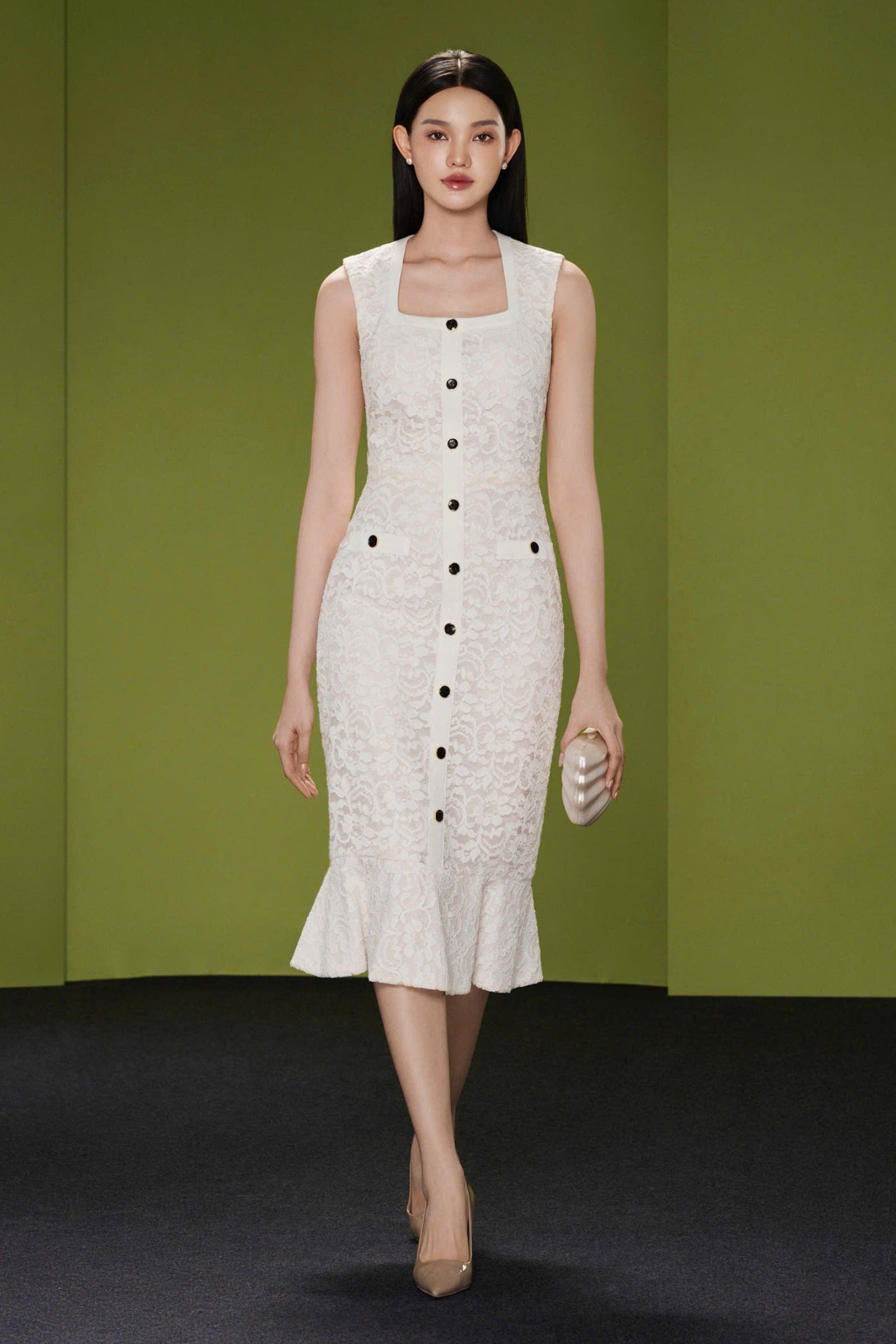 Liorine Mermaid Midi Dress - MEAN BLVD