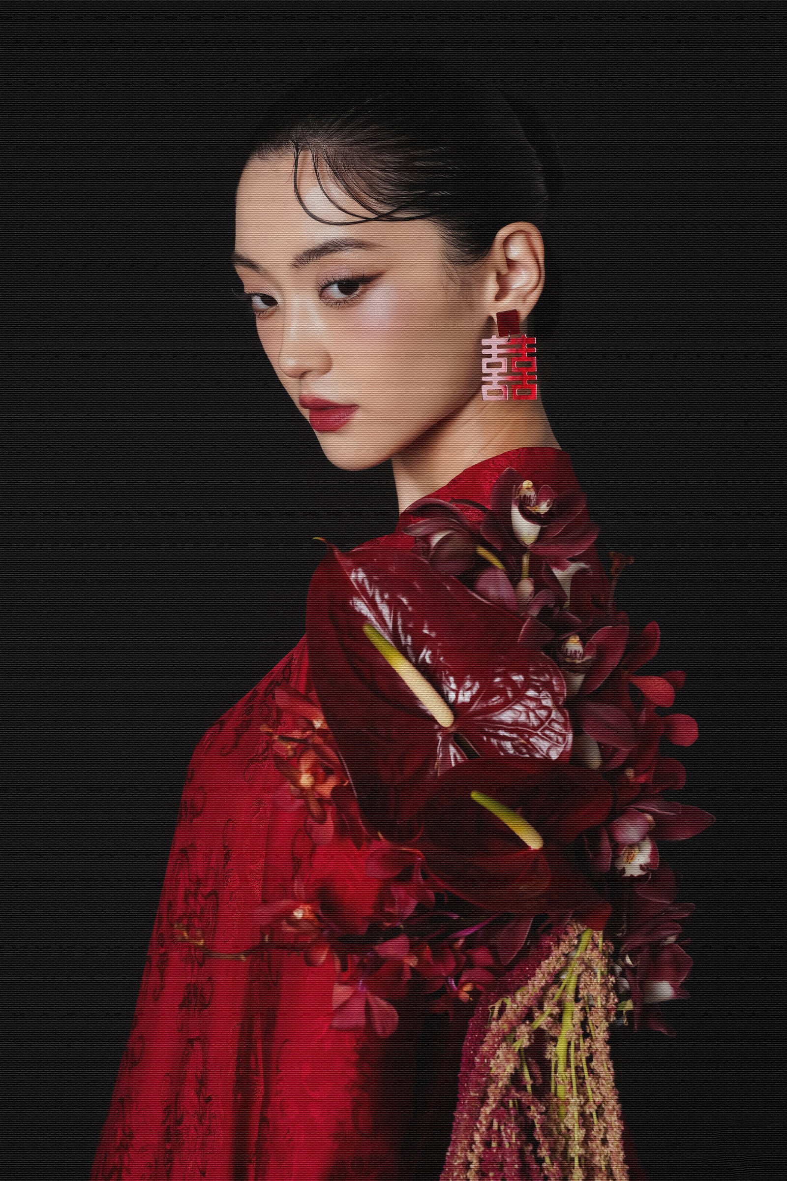 Hy Loan Straight Silk Ao Dai Set