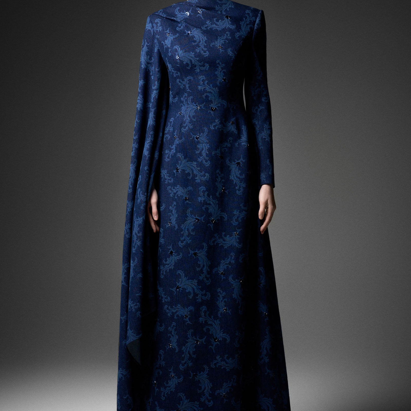 Lointain Cape Sleeve Maxi Dress - MEAN BLVD