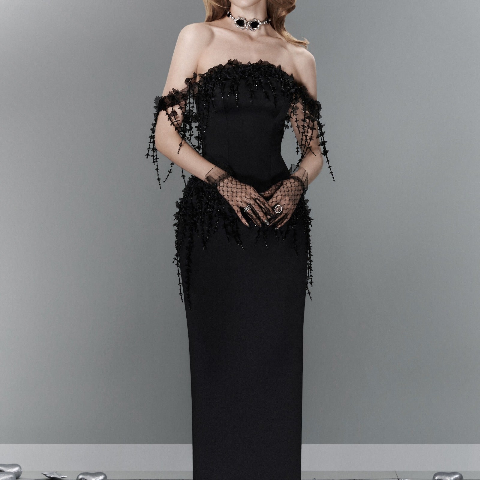 Umbra Applique Maxi Dress