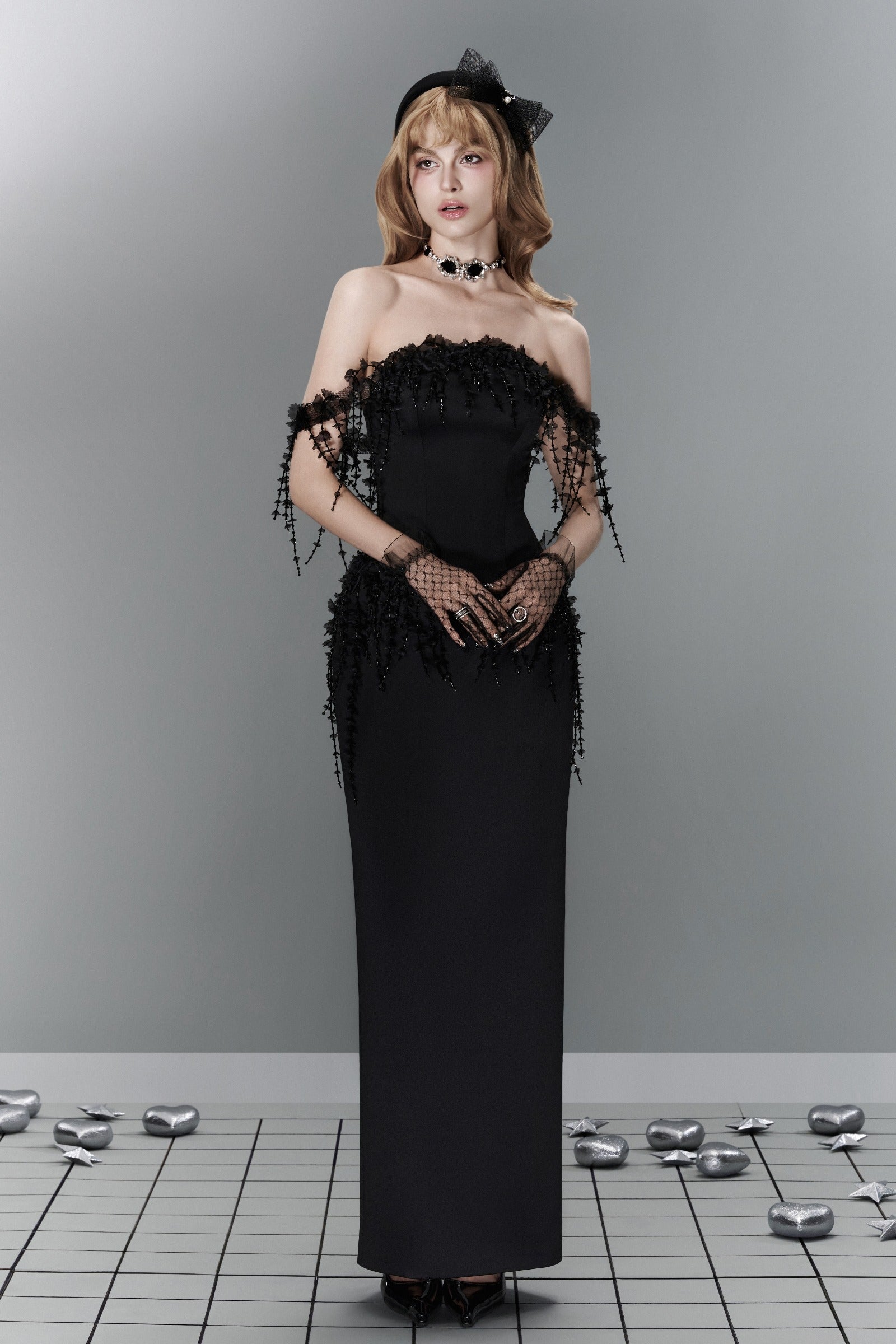 Umbra Applique Maxi Dress