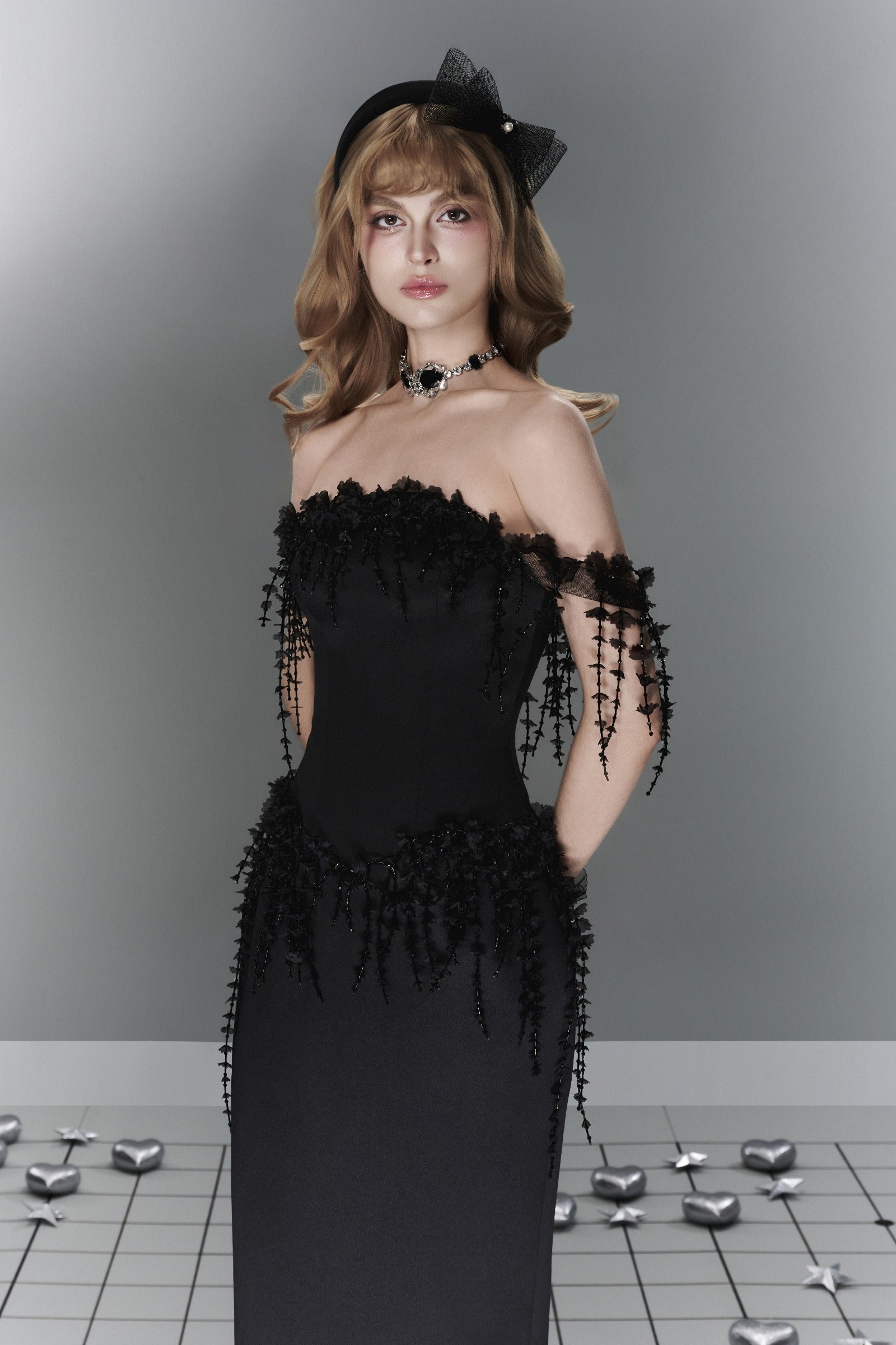Umbra Applique Maxi Dress
