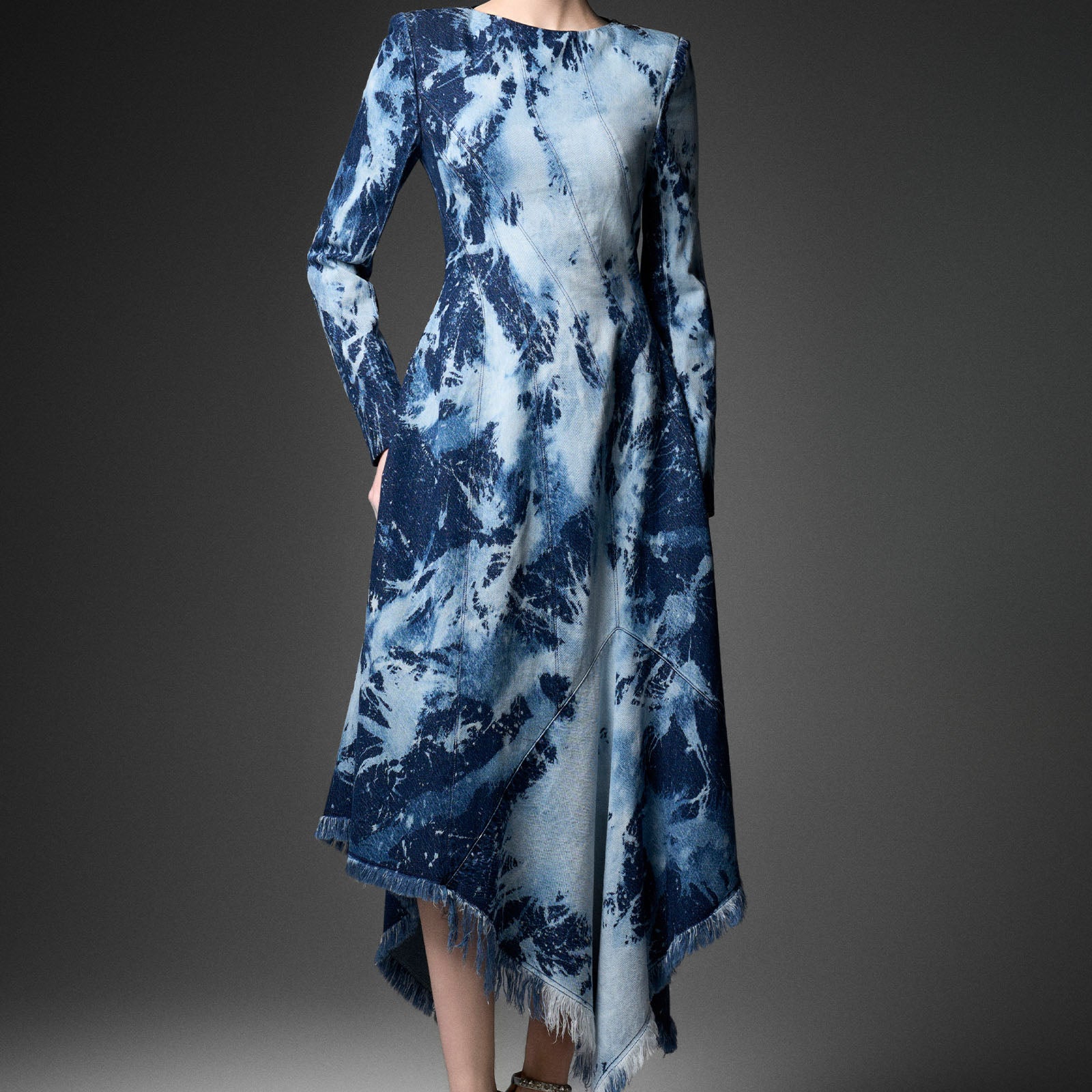 Lucent Asymmetric Midi Dress - MEAN BLVD