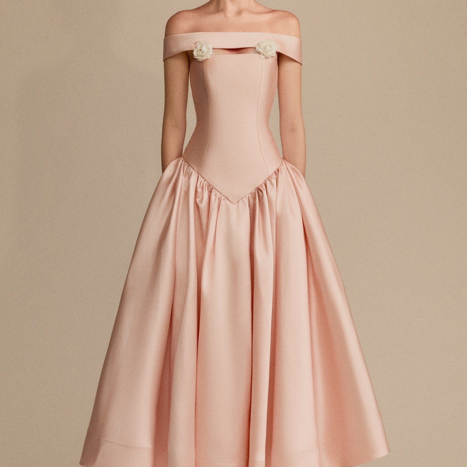 Lucent Off-Shoulder Maxi Dress - MEAN BLVD