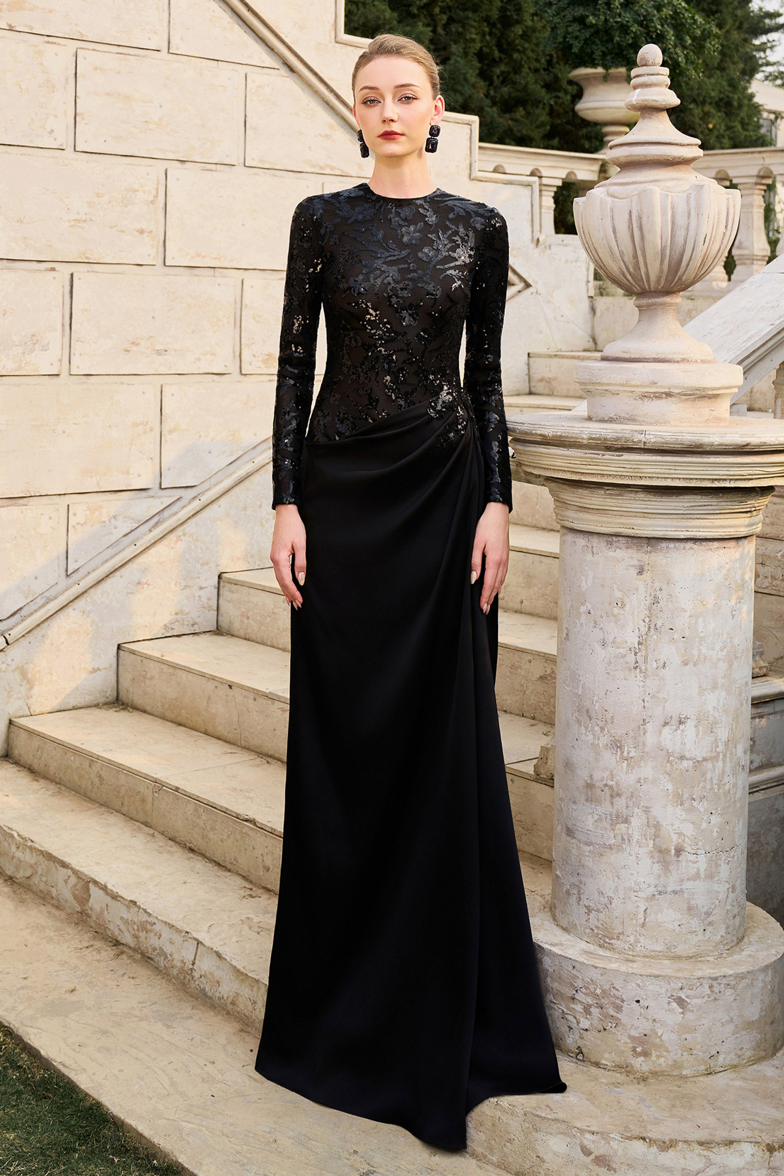 lucia maxi dress Lucia Draped Maxi Dress