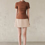 Lumi High Neck Button Mini Dress - MEAN BLVD
