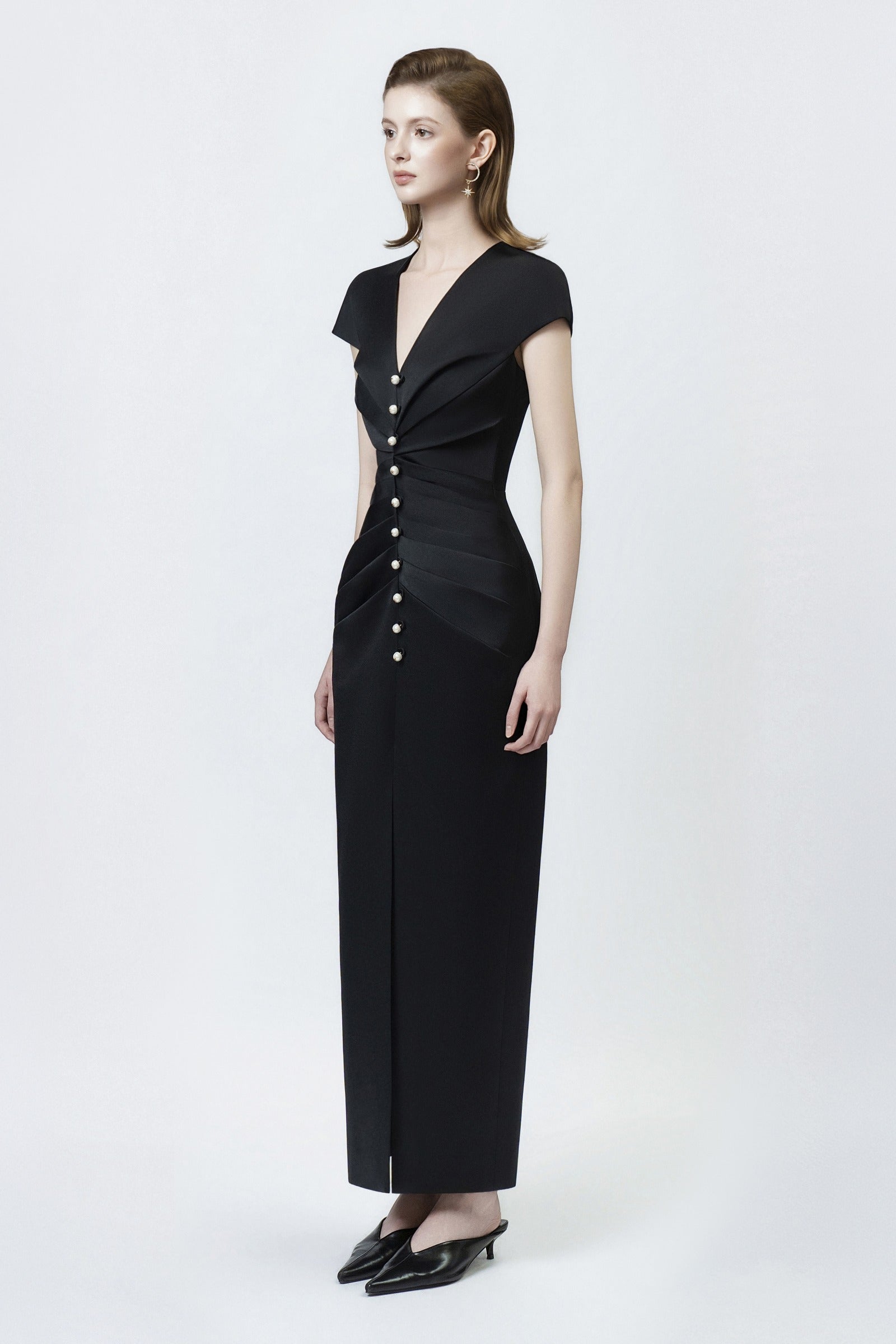 Lumina Pleated Maxi Dress
