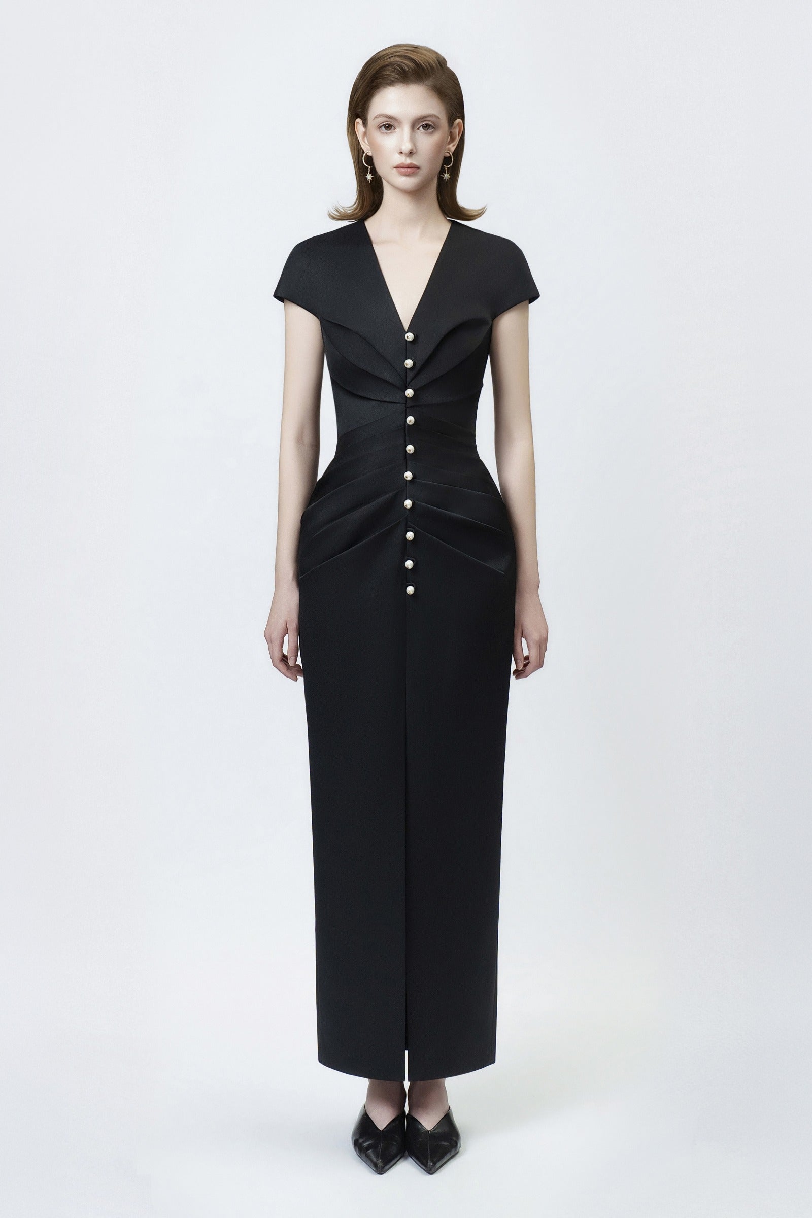 Lumina Pleated Maxi Dress