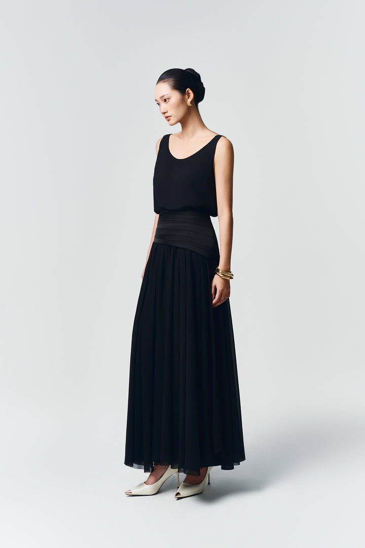 Luna A-line Gathering Skirt - MEAN BLVD