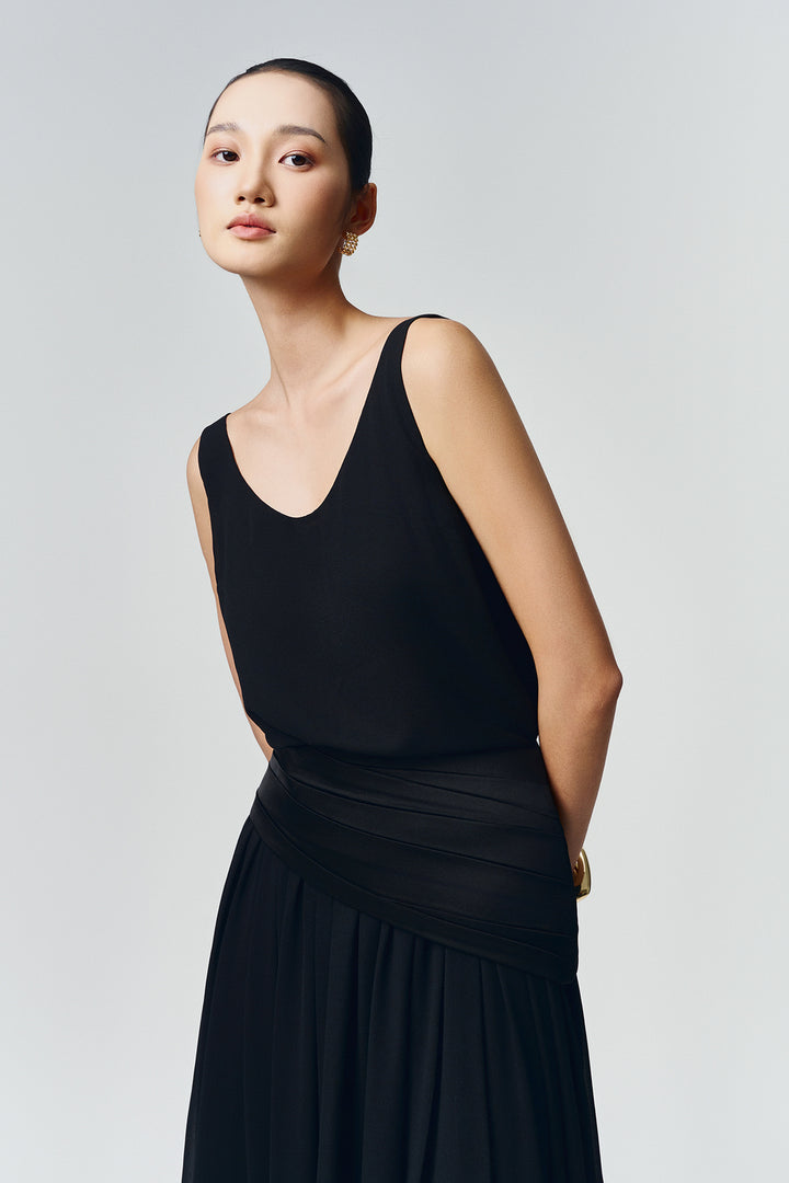 Luna A-line Gathering Skirt - MEAN BLVD