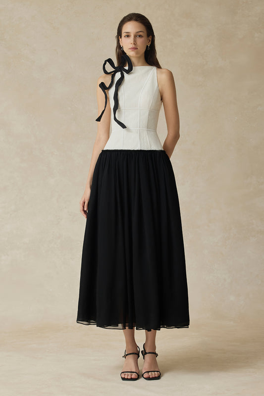 Lunaria A-line Gathering Midi Dress - MEAN BLVD