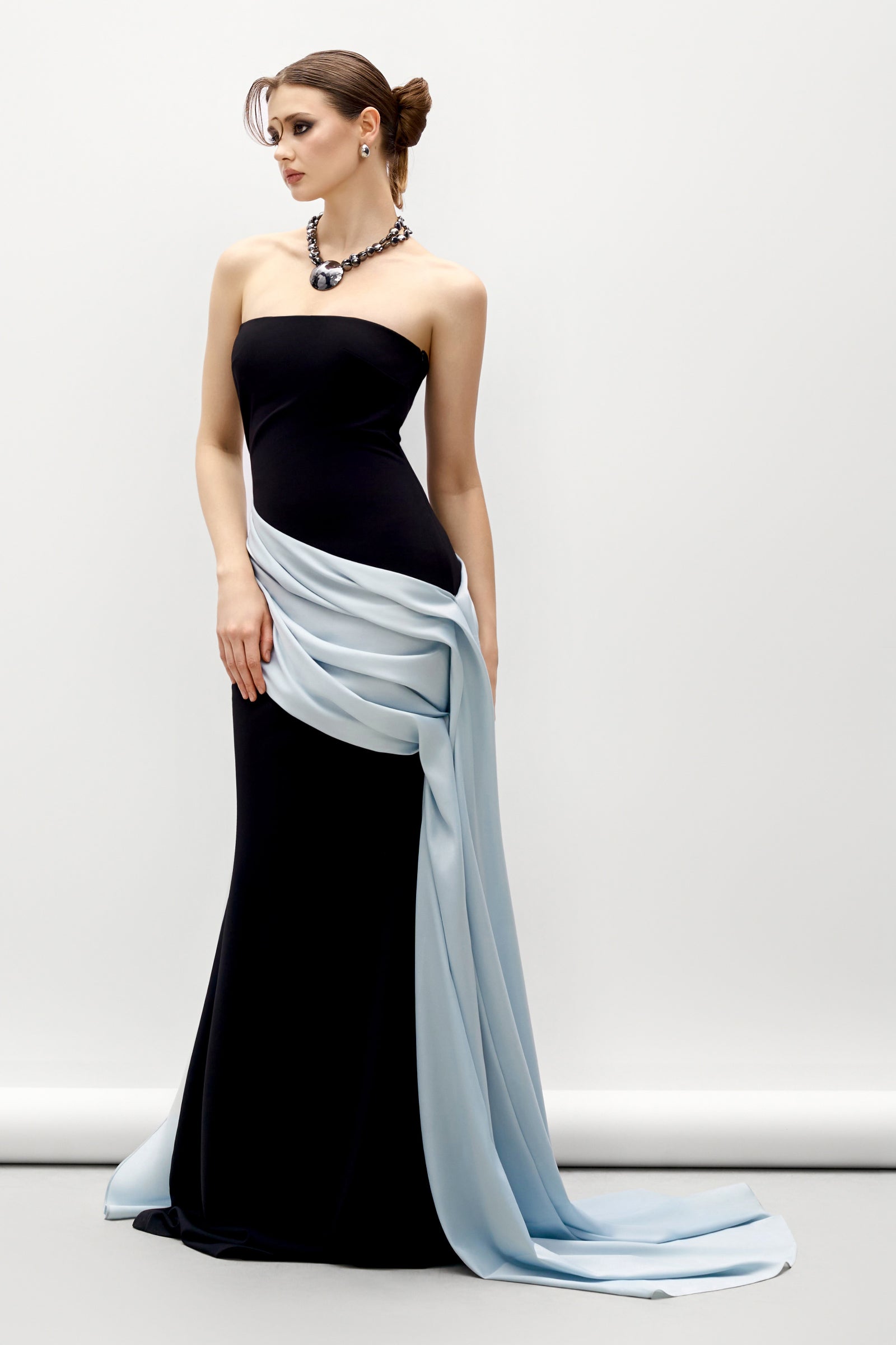 Lunor Draped Maxi Dress - MEAN BLVD