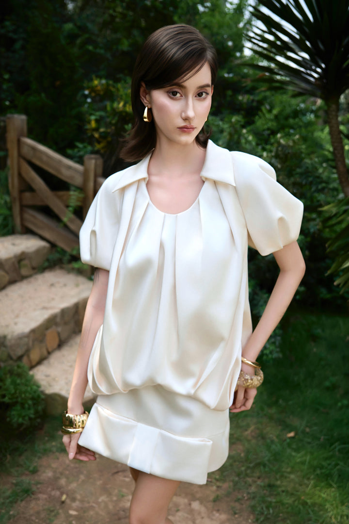 Lush Bubble Pleated Top - MEAN BLVD