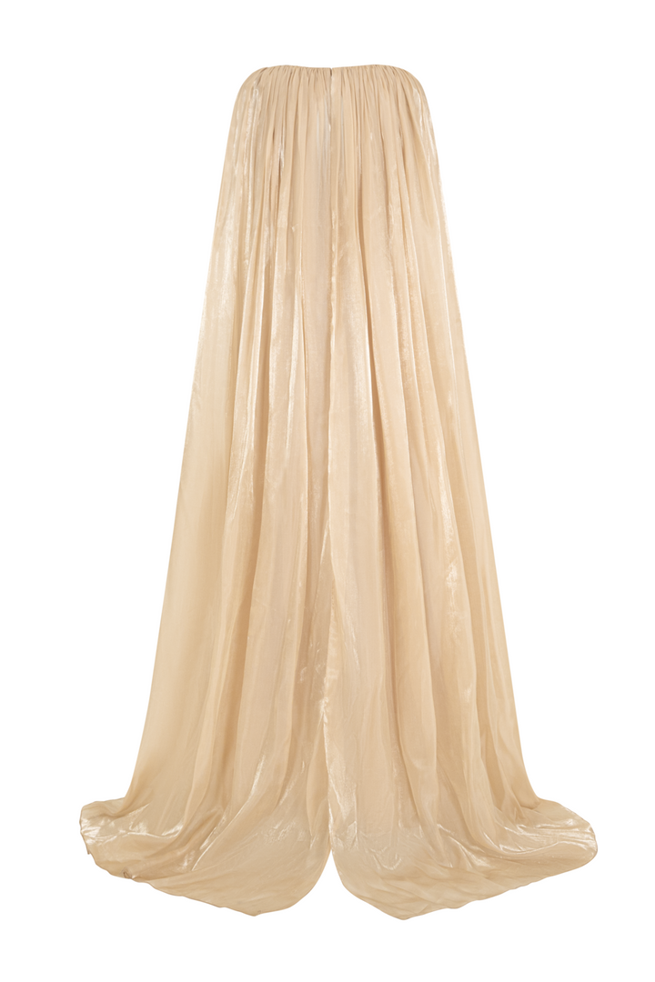 Lustre V-Neck Pin Tuck Maxi Dress - MEAN BLVD