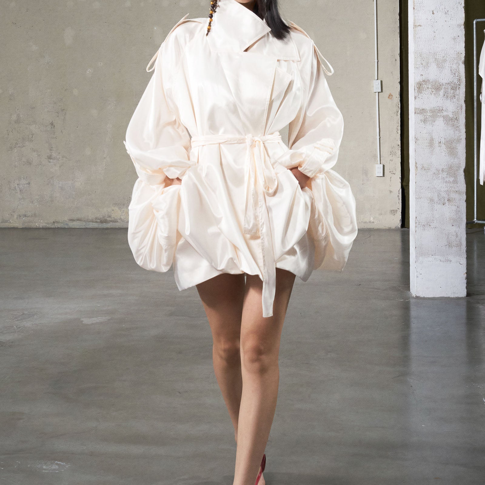 Luu Puff Sleeve Coat - MEAN BLVD